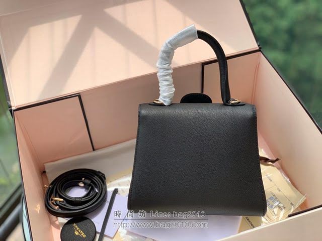 DELVAUX女包 Brillant系列手袋 進口牛皮 德爾沃女手提包 手拎包 Dv0020黑色 Delvaux女單肩包  fcs1359